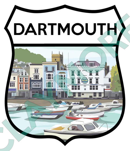 Dartmouth devon car sticker - dartmouth,