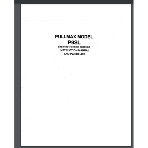 Pullmax p9sl shearing - p9sl,, forming