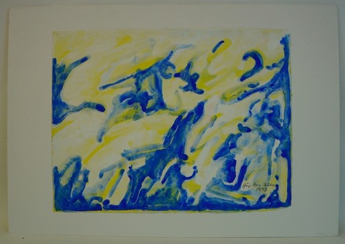 Abstract composition blue - blue, &