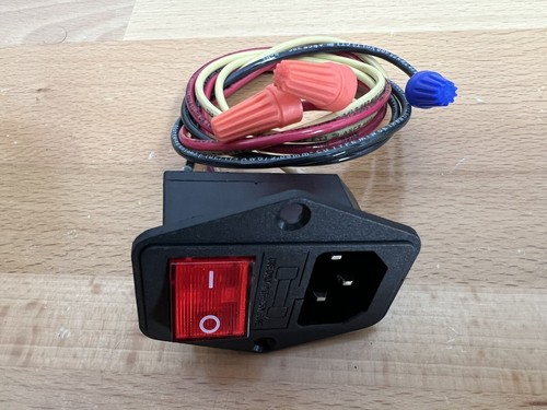 Assembled power socket with - assembled,