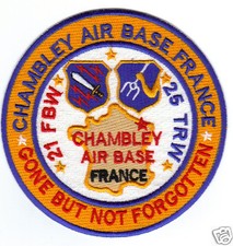 USAF PATCH, CHAMBLEY AIR BASE