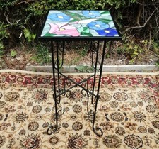 Vintage  1990s Tiffany Style Occasional Table - Porch Conservatory Hall