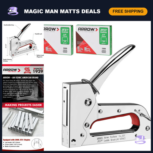 Light duty staple gun kit - gun,
