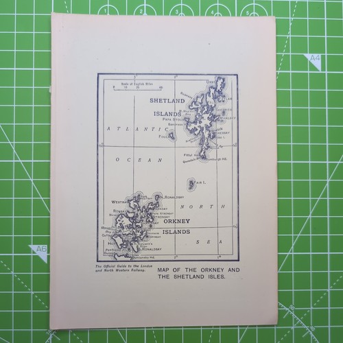 Original 1912 lnwr map - original, of