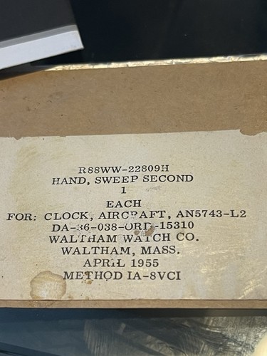 Aircraft clock hand sweep - clock, hand,