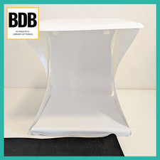 Portable/Mini Photo Studio/Backdrop with LED - White & Black,  Approx 22 x 22cm