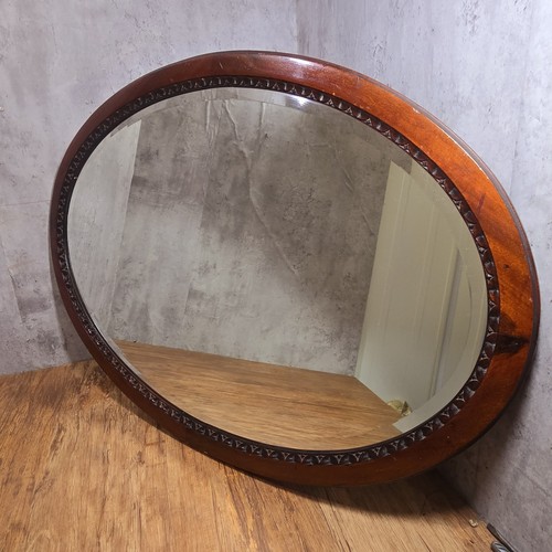 Large oval bevelled edge wall - edge,