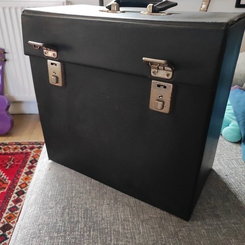 Vinyl storage case holds up - storage,