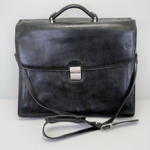 Texier black leather briefcase - texier,