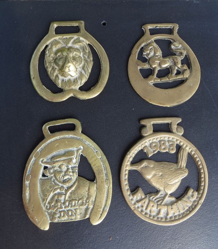 Horse brasses brass - 4, /