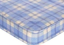 BUDGET MATTRESS CHEQUERED 2FT6 SMALL SINGLE CHEAP MATTRESSES