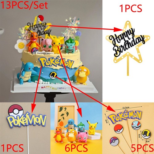 Pcs set pokemon cake - pokemon,
