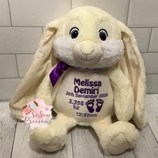 Personalised Ivory  Bunny
