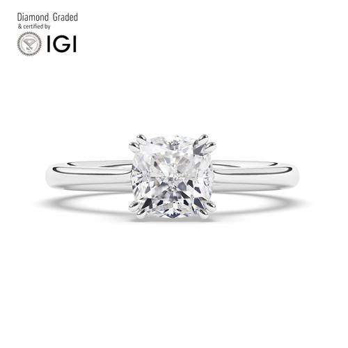 Cushion diamond engagement - cushion,