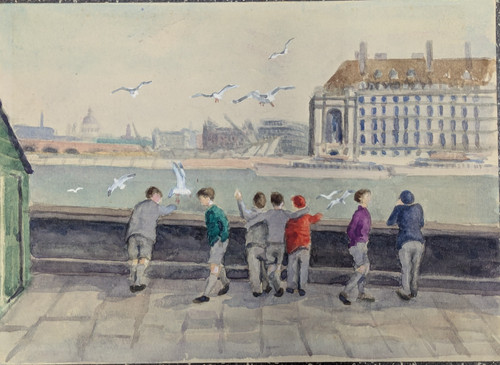 1940s original watercolour - 1940s,