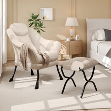 Comfy Armchair with Footstool