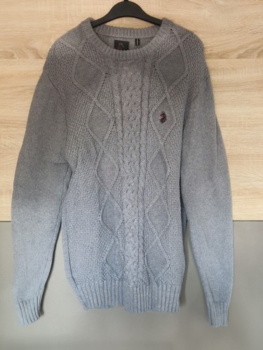 Luke 1977 mens grey - grey, knitted
