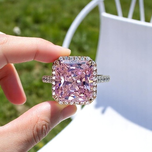 Pink sapphire radiant cut - pink,