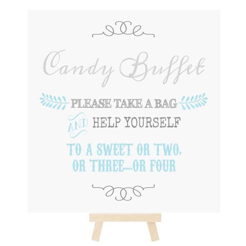 Candy buffet sweet table - candy, sign