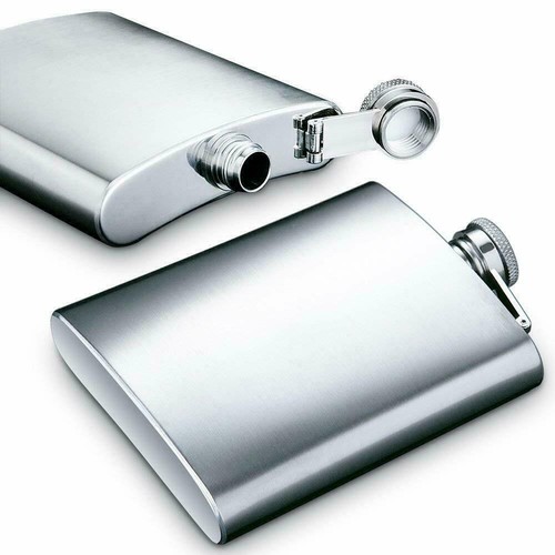 Hip flask stainless steel - stainless,