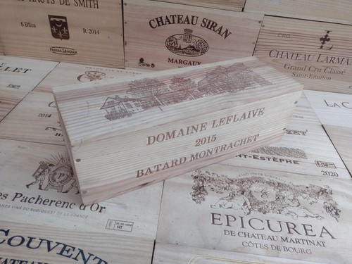 Wooden wine box crate with - wooden,