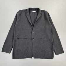 Sunspel Mens Cardigan Grey