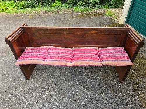 Beautiful vintage church bench - church,