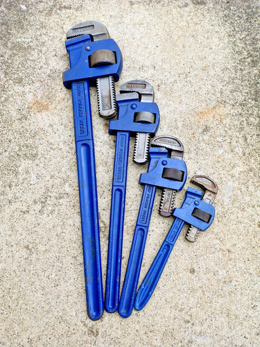 Record stilsons job lot - stilsons,