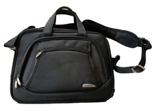 BLACK TRAVELON TRAVEL BAG CABIN OVERNIGHT MAKE UP BEAUTY VANITY GYM LUGGAGE VGC