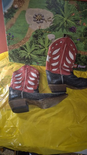Justin vintage burgundy - vintage, red