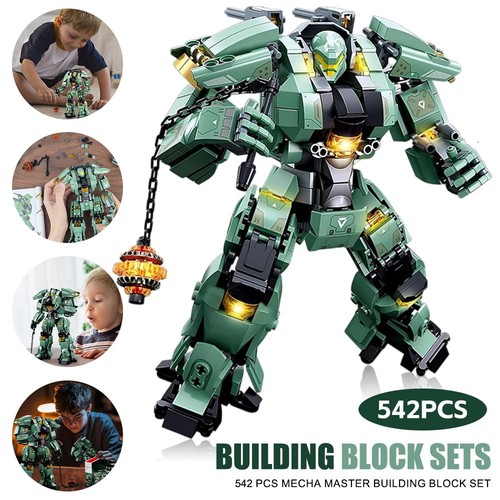 Mecha robot building - block, set