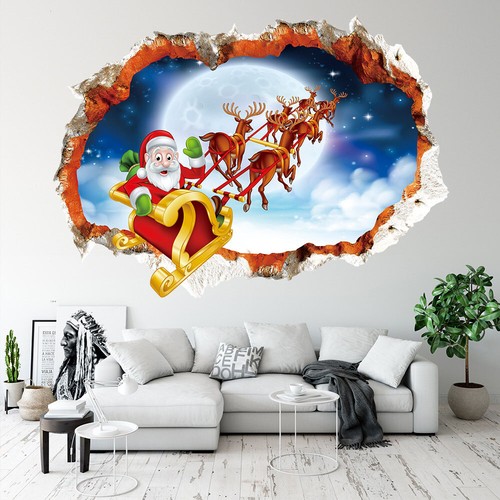 Christmas decor decals santa - decor,