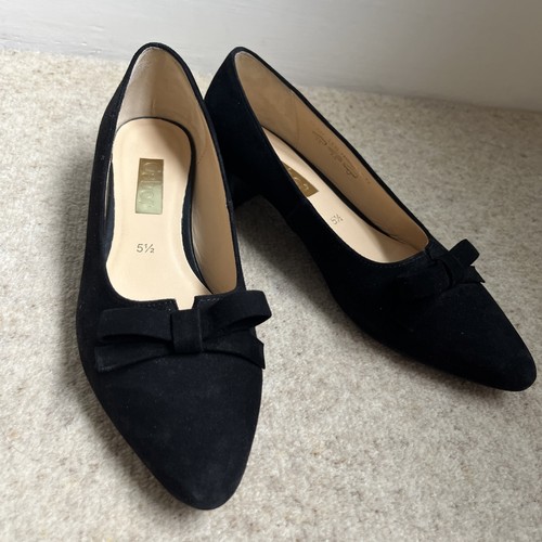 Gabor kerry black suede bow - kerry,