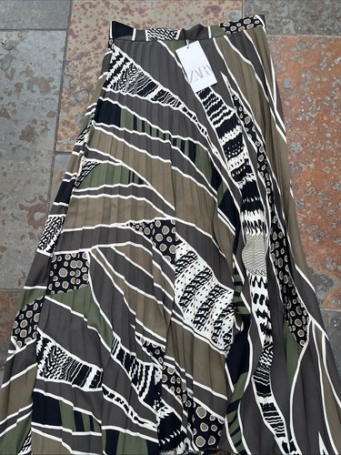 Zara patterned pleat - patterned, skirt