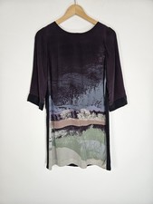 Marilyn Moore - Mainline - 100% Silk - Watercolor Landscape Dress - Size 10