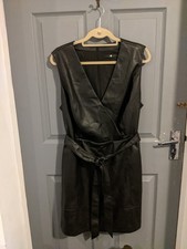 Womens Black Vegan Leather