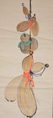 Antique japanese hanging - japanese,
