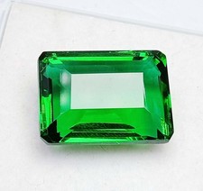 IGL Certified  Emerald Cut Natural Green Emerald 26.55 Carat Loose Gemstone 5ISS