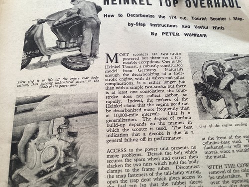 Heinkel tourist scooter top - scooter,