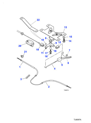 Jaguar handbrake cable braking - handbrake,