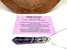 Amethyst pendulum prism - amethyst,