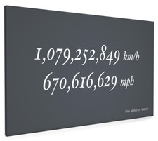 Speed of Light Box Canvas and Poster Print (855)