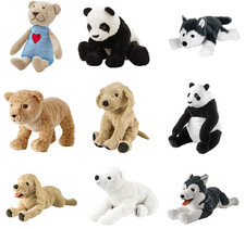 IKEA Soft stuffed Plush Animal toys for Kids & Children Gift Panda, Husky & Dogs