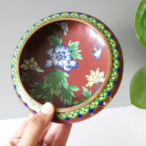 Vintage cloisonne bowl dish - bowl,