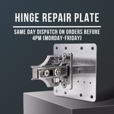 Cabinet Hinge Repair Plate Fix Cupboard Wardrobe Door Kit With Screws Any QTY