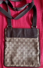 Genuine Vintage Gucci Messenger Bag Cross Body Bag Ladies Men's Unisex Leather