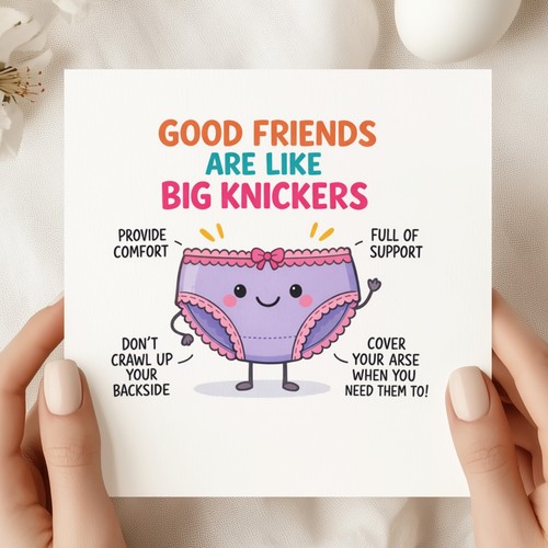 Funny friendship birthday card - friendship,