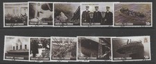 TRISTAN DA CUNHA 2012 STAMPS FROM MS1053 THE SINKING OF THE TITANIC USED