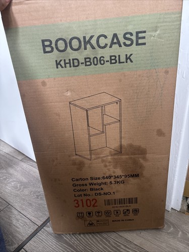 Small black bookcase display - small,