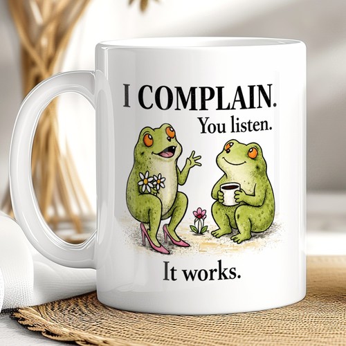 Funny frog coffee mug - funny,
